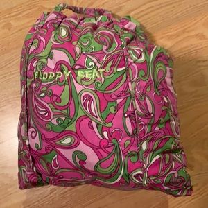 Floppy Seat shopping cart liner in pink